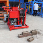 QT2-25 Diesel Powered Hydraulic Soil Clay Interlocking Lego Brick Making Machine